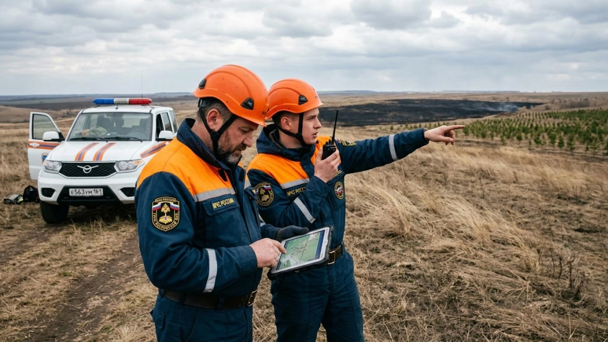 В Ростовской области объяснили, зачем жгут сухую траву под контролем