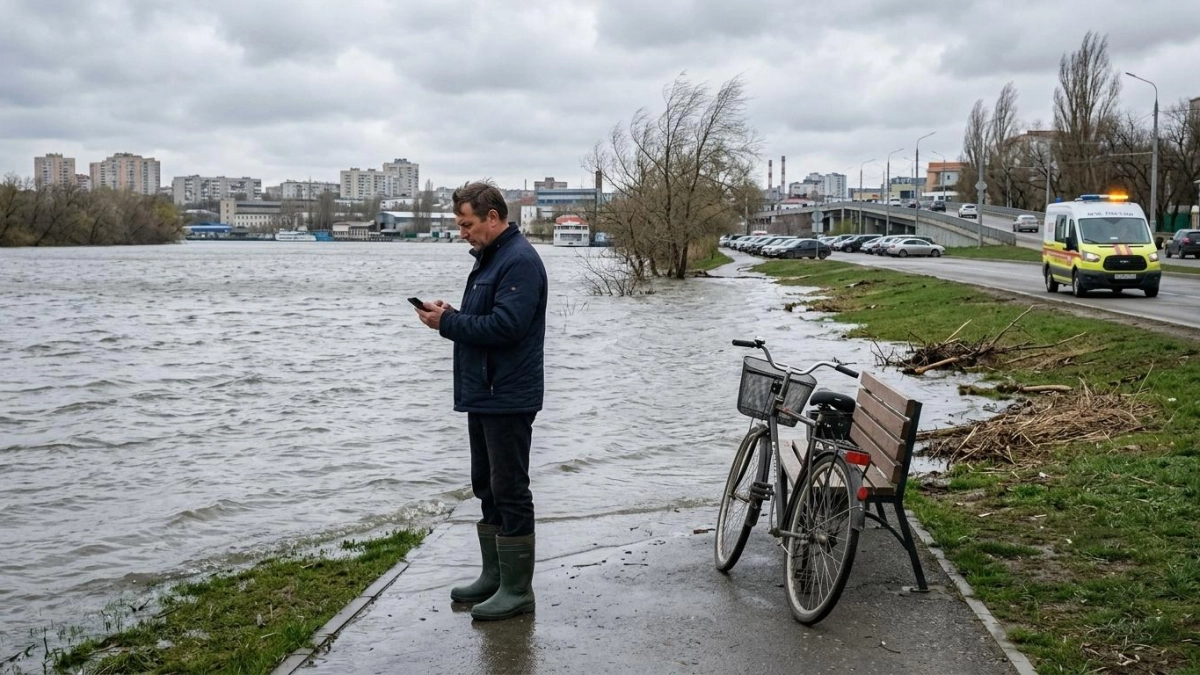 Шторм поднял Дон до опасных отметок: прибрежным районам грозит подтопление