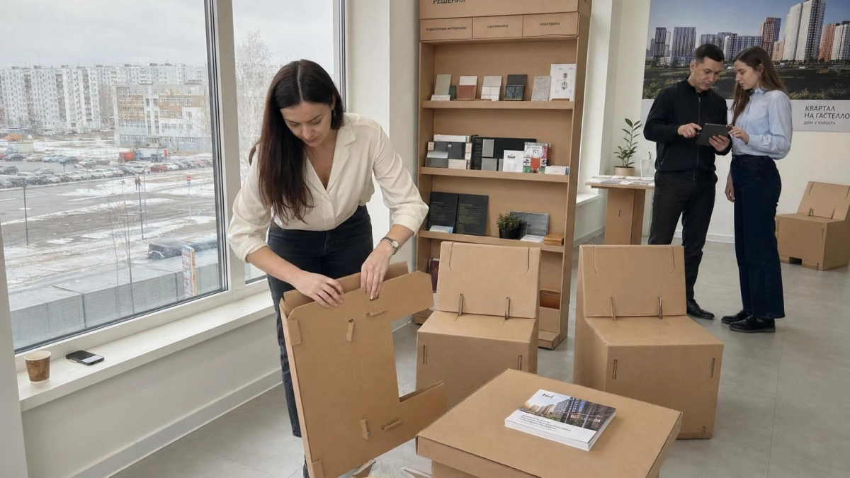 Ростовский производитель начал делать столы и кресла из гофрокартона