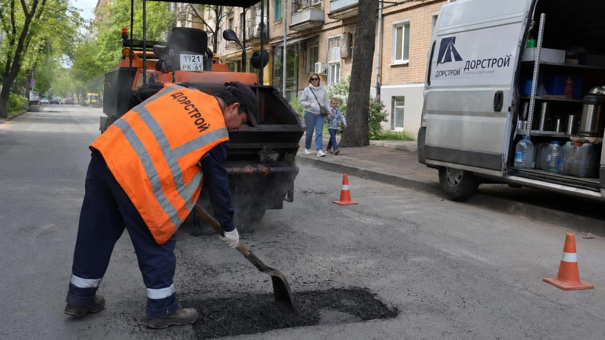 Ростов восстановил 51 тыс. кв. м дорог к первомайским праздникам