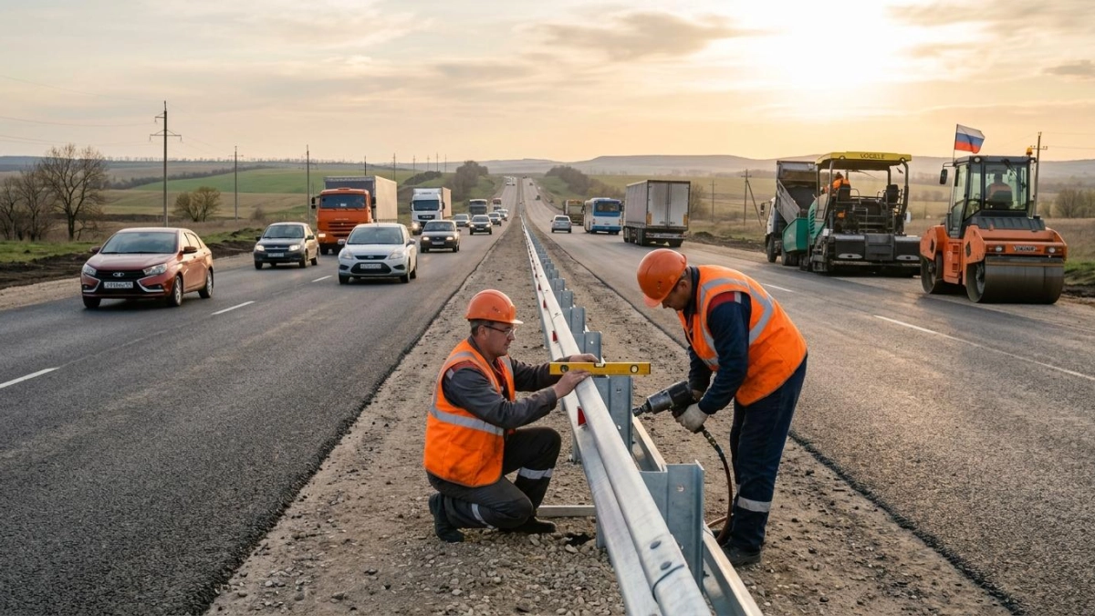 Ремонт трассы «Новороссия» под Таганрогом опережает план: готовность уже 45%