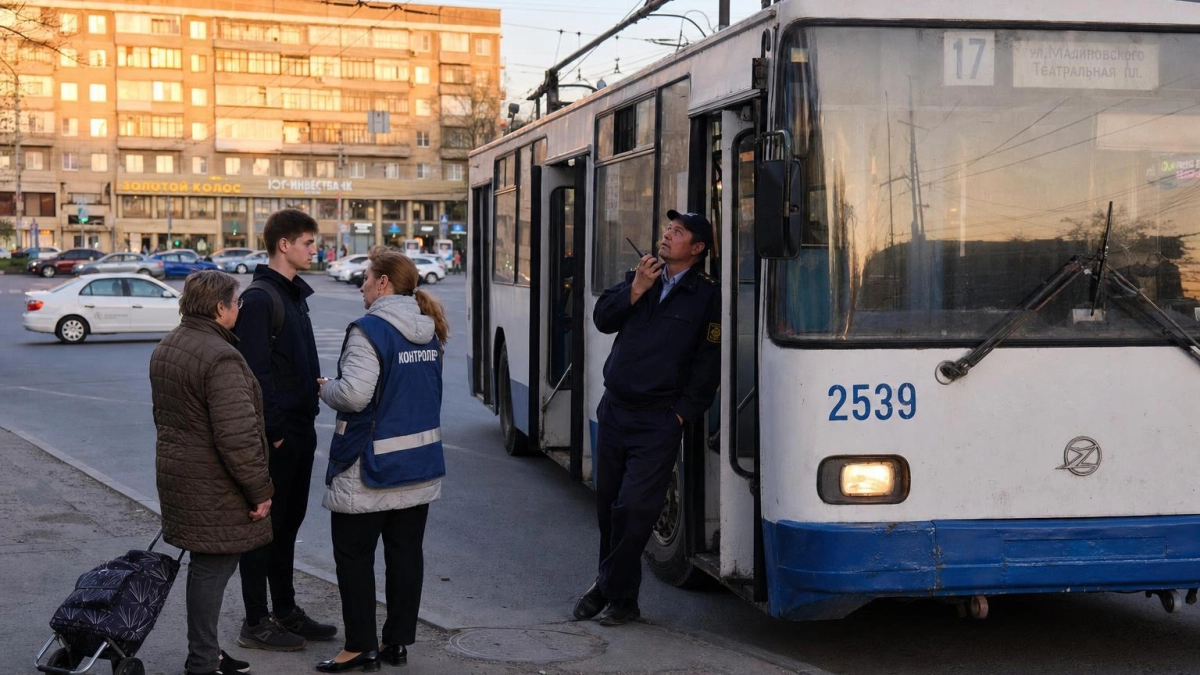 В центре Ростова оборвалась контактная сеть: три маршрута троллейбусов встали