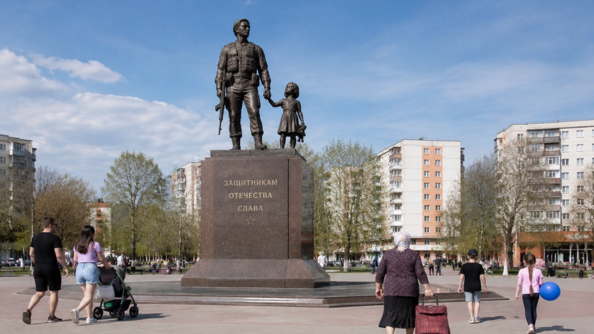 В Ростове-на-Дону открыли памятник солдату с девочкой на руках