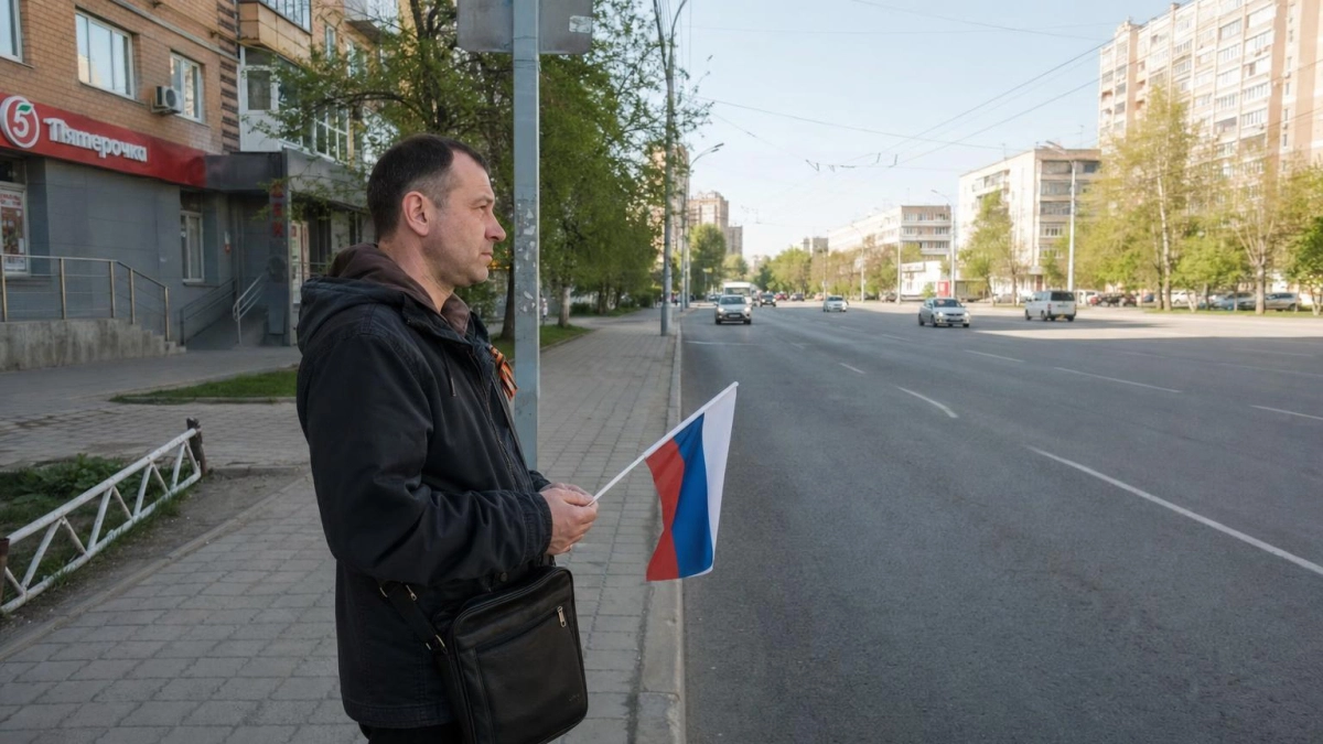 В Ростове прошёл стихийный автопробег в честь Дня Победы без объявления властей