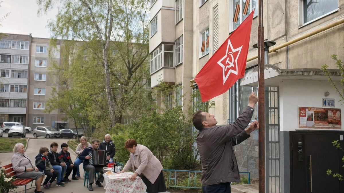 Ростовчанин сшил Знамя Победы за четыре вечера и поднял его над Антарктидой