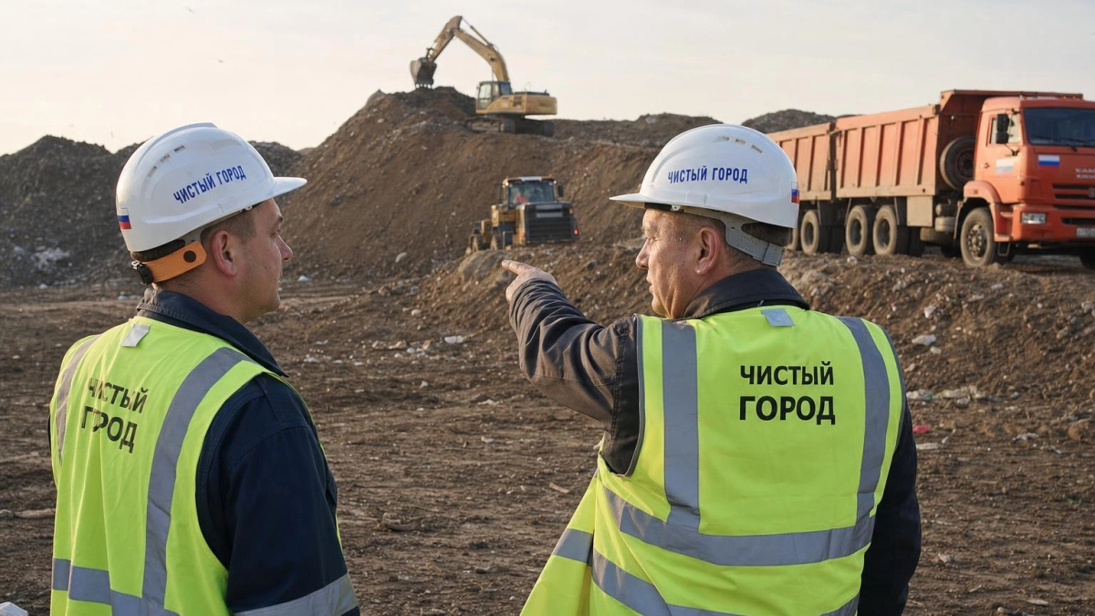 Девять единиц техники борются с тлением на полигоне Новочеркасска