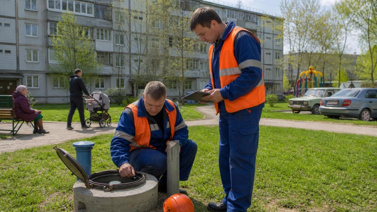 В Сальске завершили реконструкцию водовода для участков многодетных семей