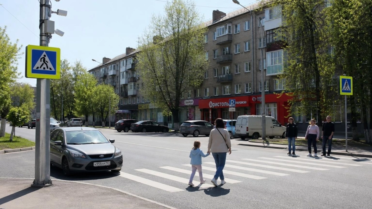 На Дону камеры начнут штрафовать за непропуск пешеходов на «зебре»