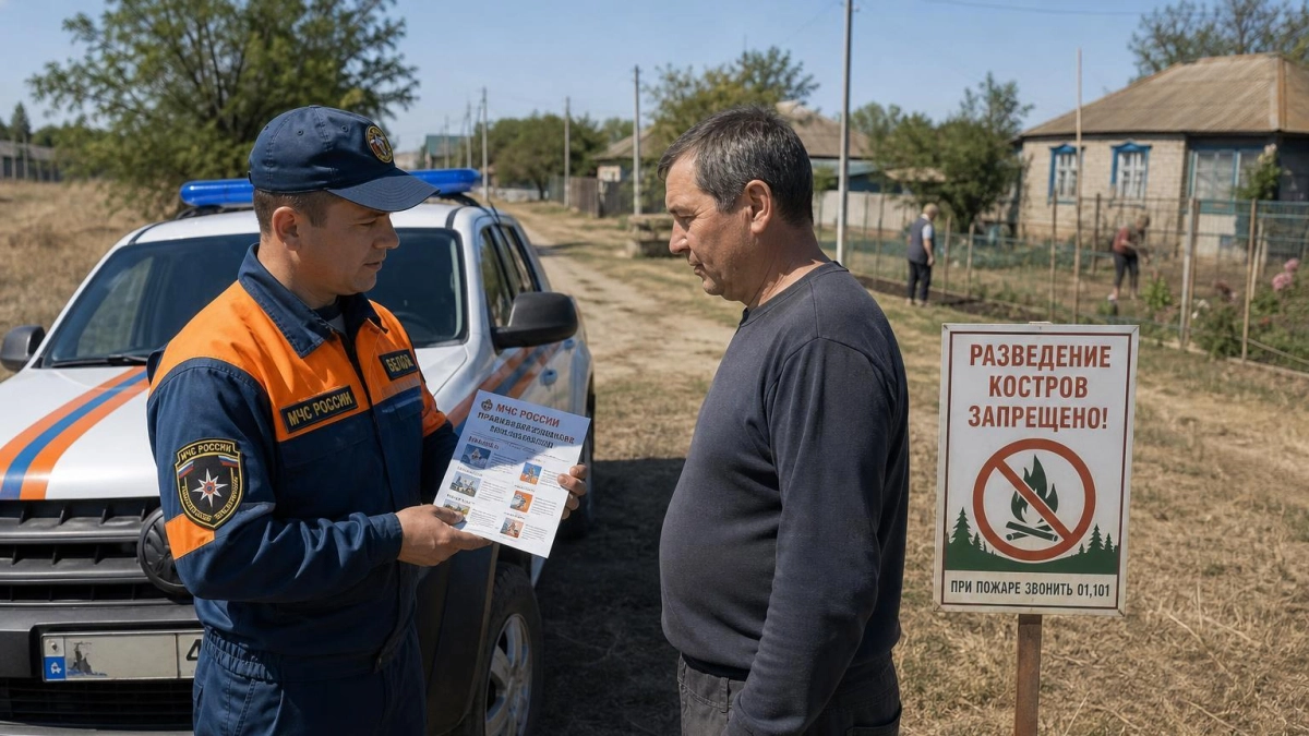 В Чертковском районе объявлен пожароопасный 5-й класс: штрафы до 500 тысяч