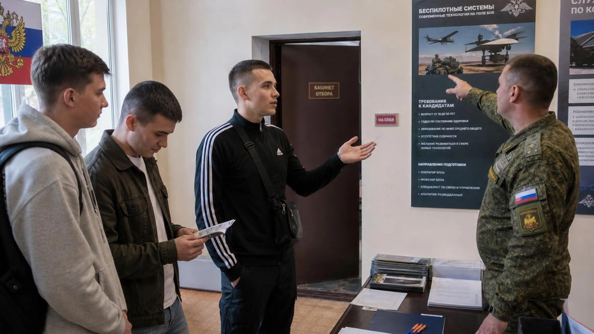 Студенты и добровольцы из регионов идут служить в войска беспилотных систем
