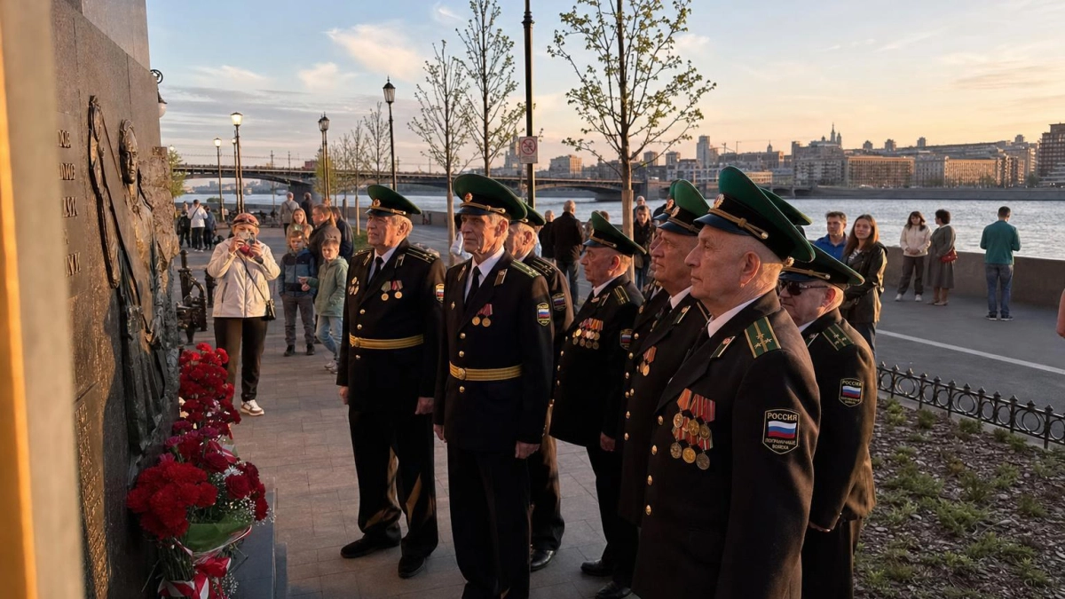 Ветераны-пограничники заступили в символический наряд на набережной Ростова