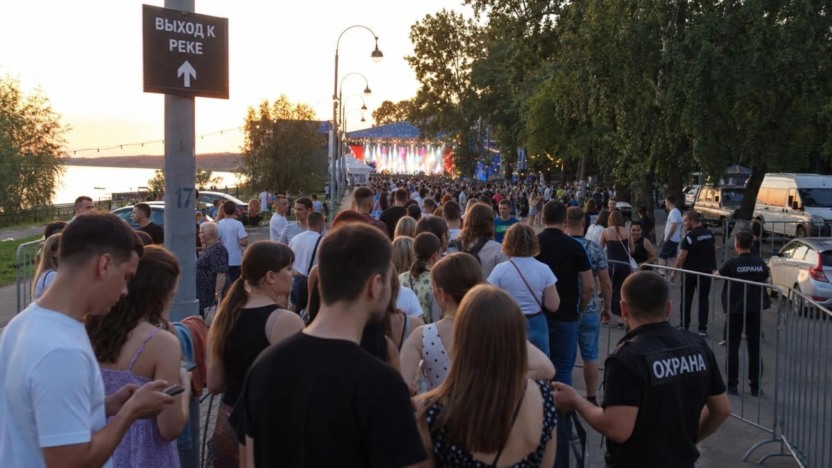 Концерт Билана в Ростове: километровая очередь и проблемы с доступом на танцпол