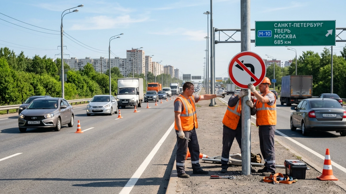 На Северном обходе Ростова закрыли левые повороты в два посёлка