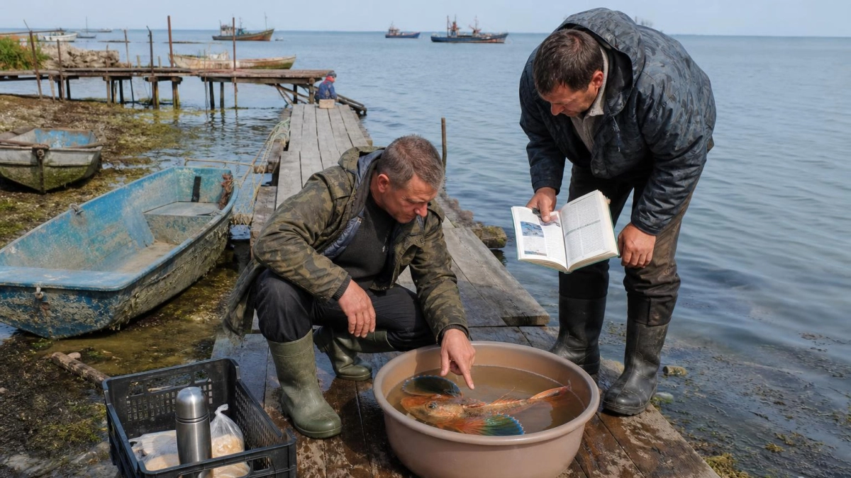 Впервые за 50 лет: в Таганрогском заливе поймали редкого морского петуха