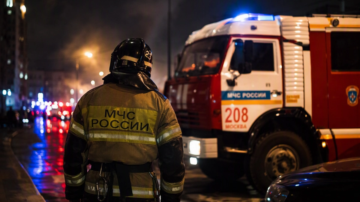 Ночной пожар на стоянке в Ростове уничтожил 21 автомобиль