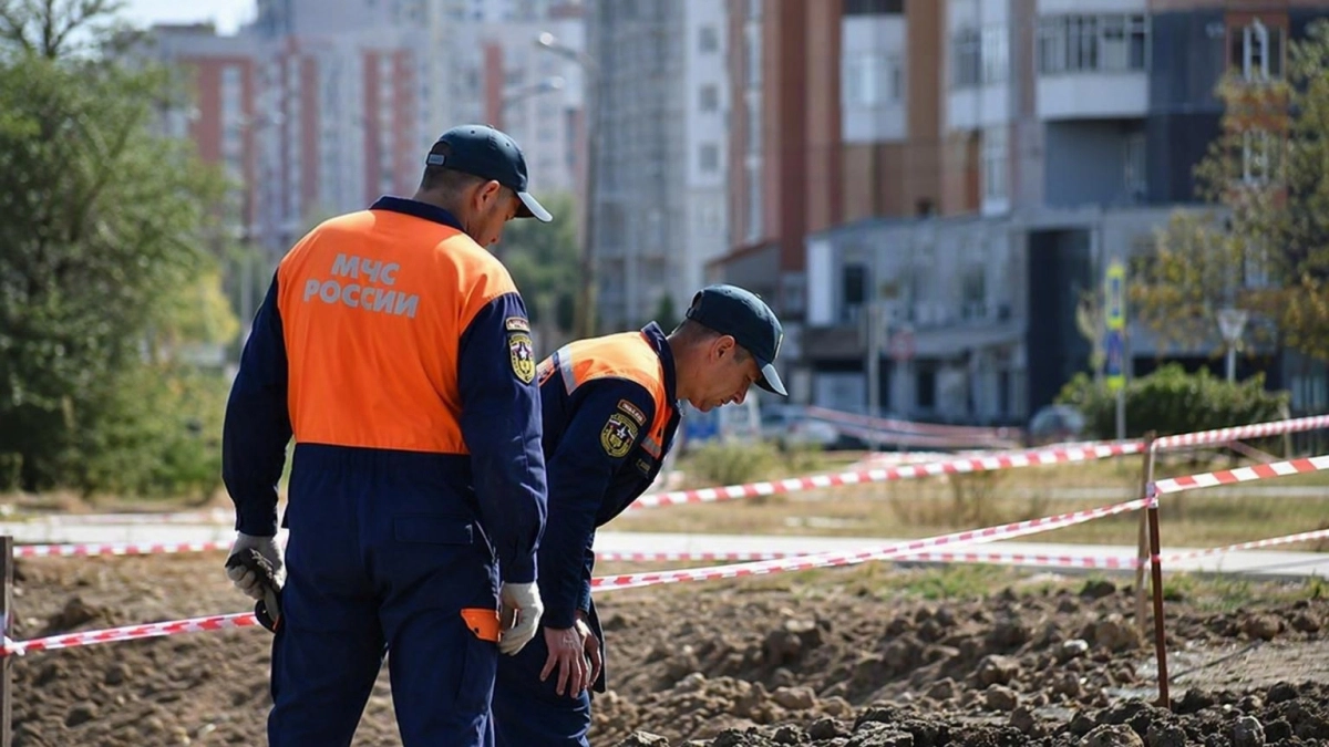 В Ростове при земляных работах нашли 100-килограммовую авиабомбу времен ВОВ