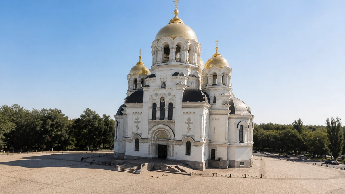 В Новочеркасске освятили криптовый храм как часть завершенного комплекса собора