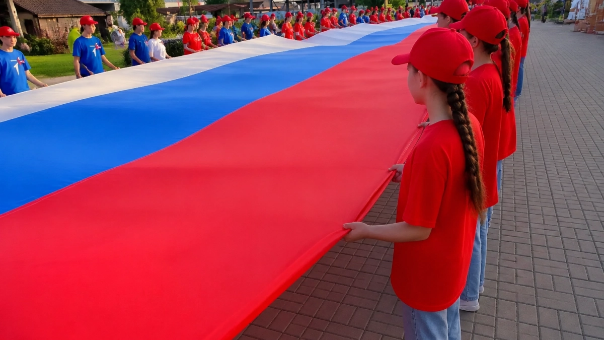В Ростове девяти школьникам торжественно вручили первые паспорта ко Дню флага