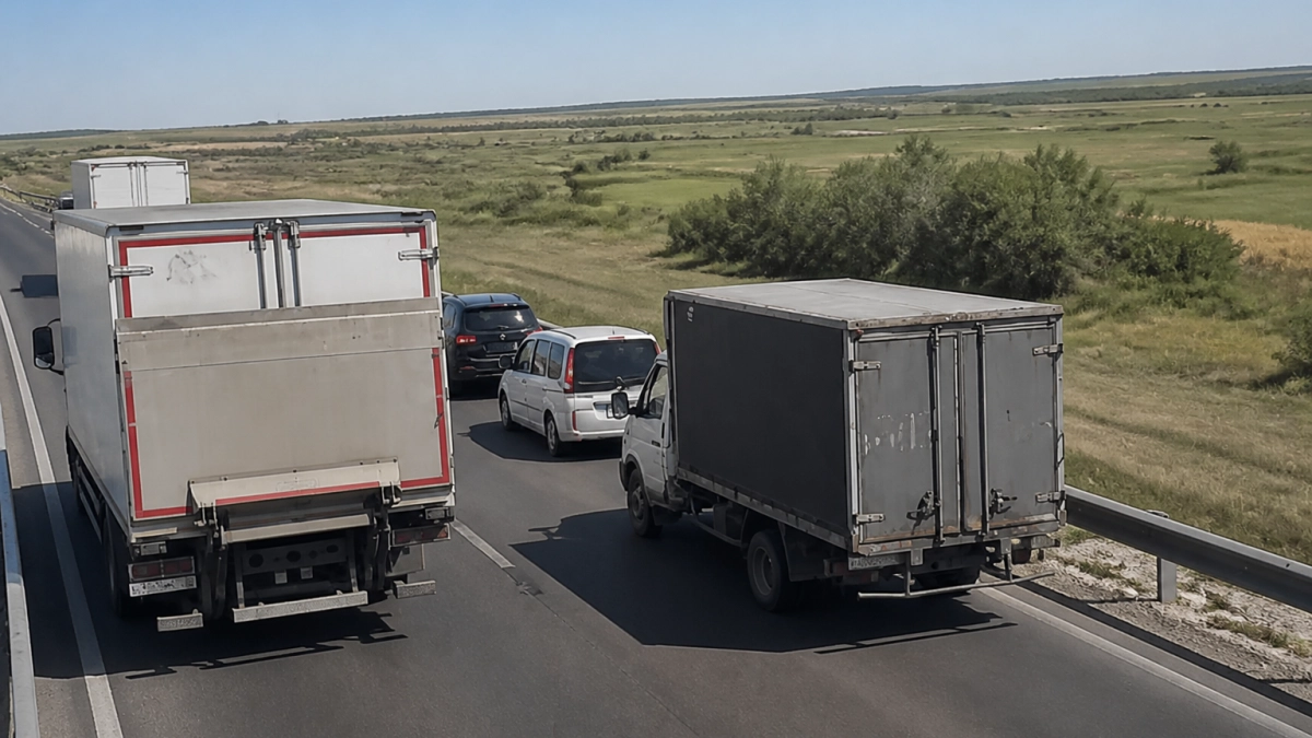 Очередь на АЗС перекрыла полосу на М-4 и собрала пробку свыше 9 км