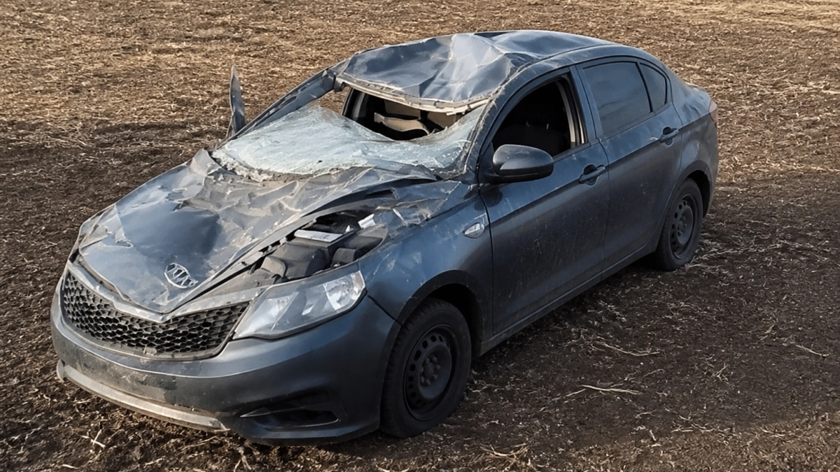В Миллеровском районе Kia Rio сбила лося, водитель и пассажир в больнице