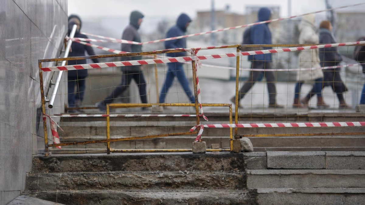 В переходе у Центрального рынка в Ростове восстановят 134 ступени