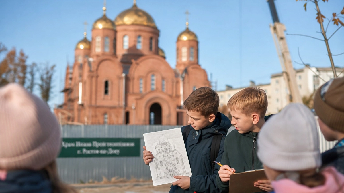 В Константиновске может появиться храм с росписью по рисункам 15 школьников