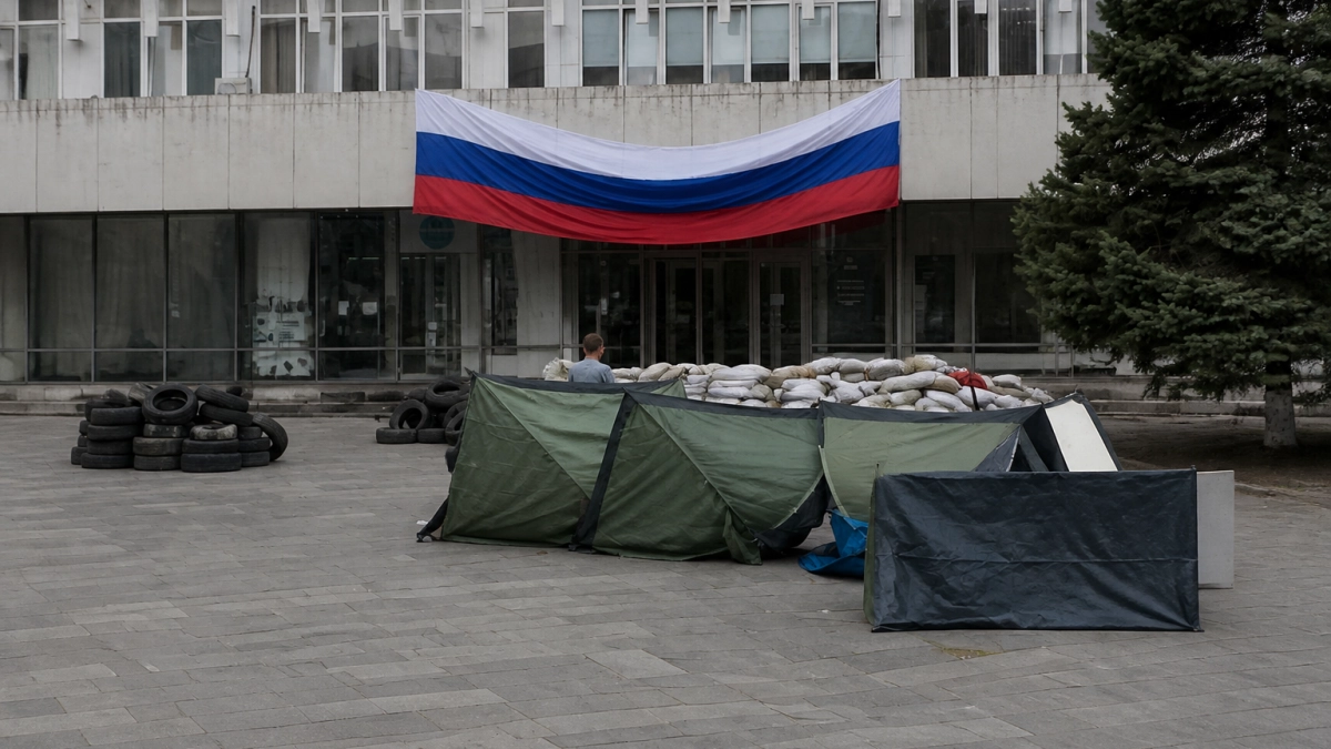 Палаточный лагерь у Дома профсоюзов в Ростове оказался декорацией для сериала
