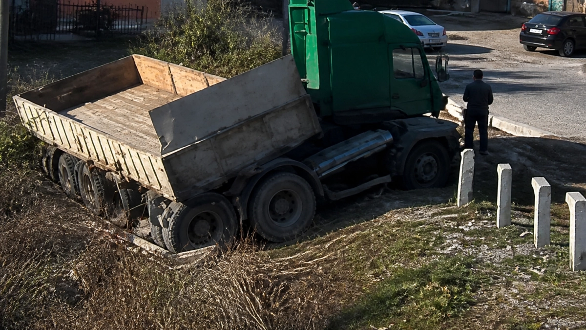 Жители Ростова жалуются на съезд с Западной хорды из-за пробок и ДТП