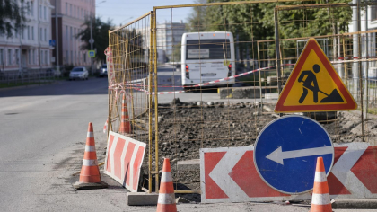 В Таганроге до конца ноября перекрыли участок Александровской из за ремонта водопровода